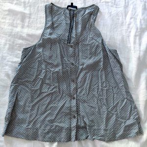 Martin+Osa 100% Silk Patterned Tank top size L